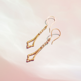 SHAON EARRINGS | 14K GOLD & GARNET | HAYLEY ELISE JEWELRY