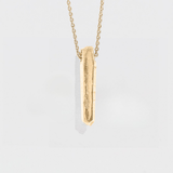 CRYSTAL POINT NUGGET STATEMENT NECKLACE