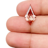 4.26ct | Fancy Vivid Brownish Pink/VS1 Kite Shape Step Cut Lab Diamond (IGI)