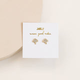 MUSHROOM PAVÉ STUDS