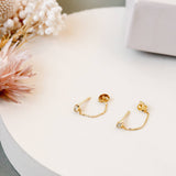 CHAIN HUGGIE STUDS