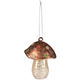 GLASS TOADSTOOL ORNAMENT