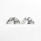 0.43cttw 2pc 5.98x3.00x1.79mm 6.02x3.00x1.58mm E VVS Half Moon Brilliant Matching Pair 26312-01