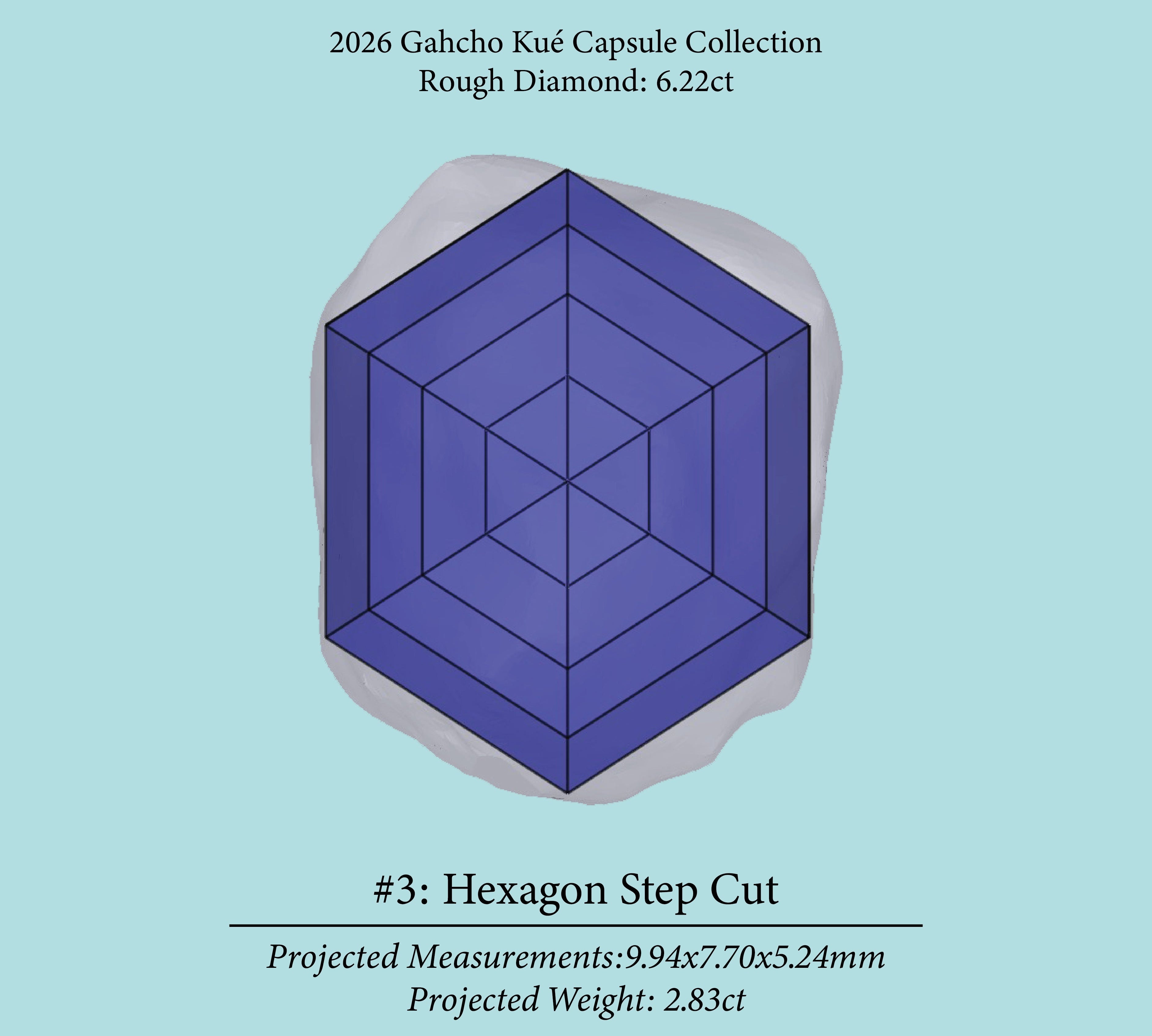 6.22ct VVS2 C3 Pre-Cut Canadian Champagne Diamond 27936