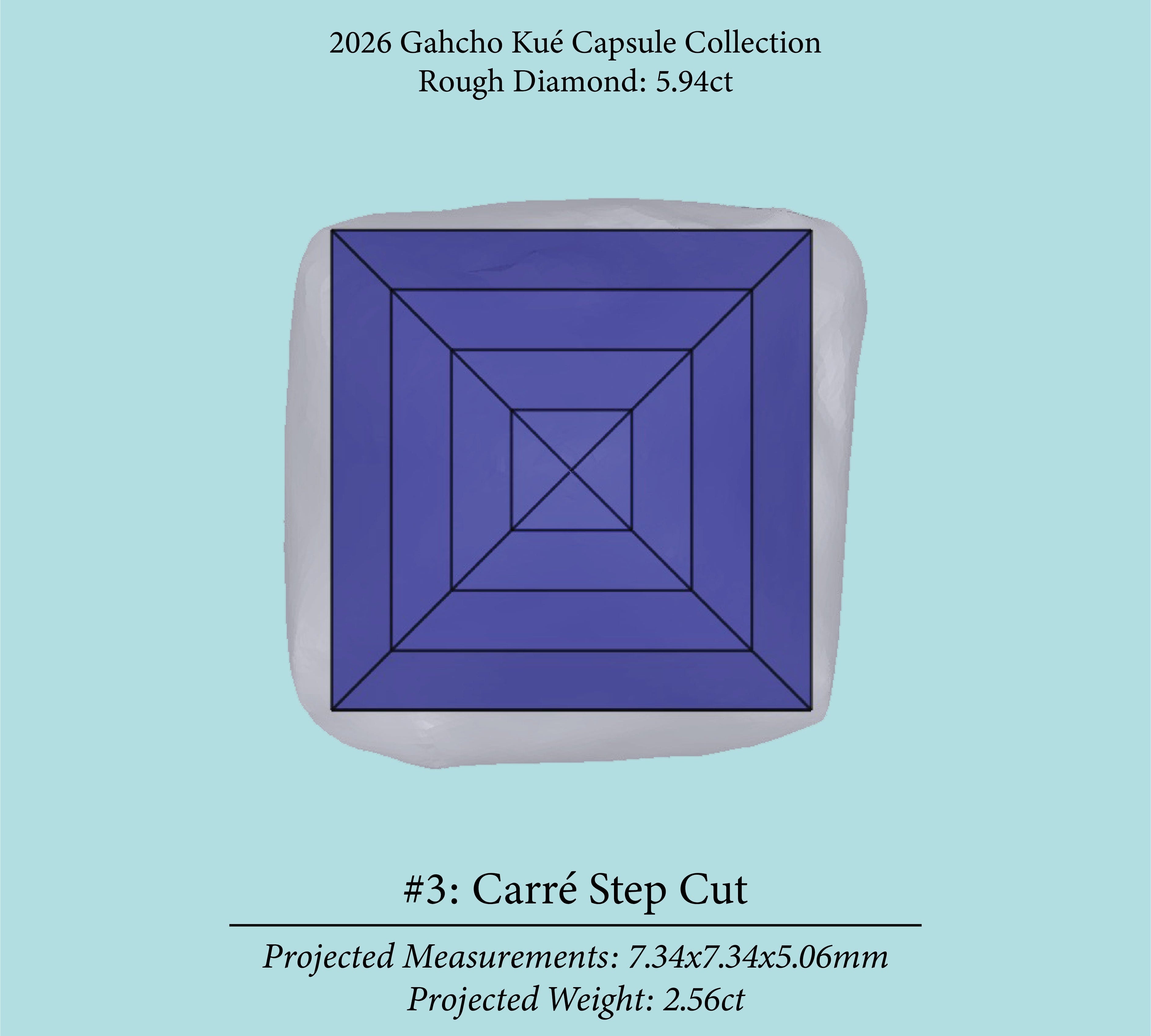 5.94ct VVS1 J Pre-Cut Canadian Champagne Diamond 27938