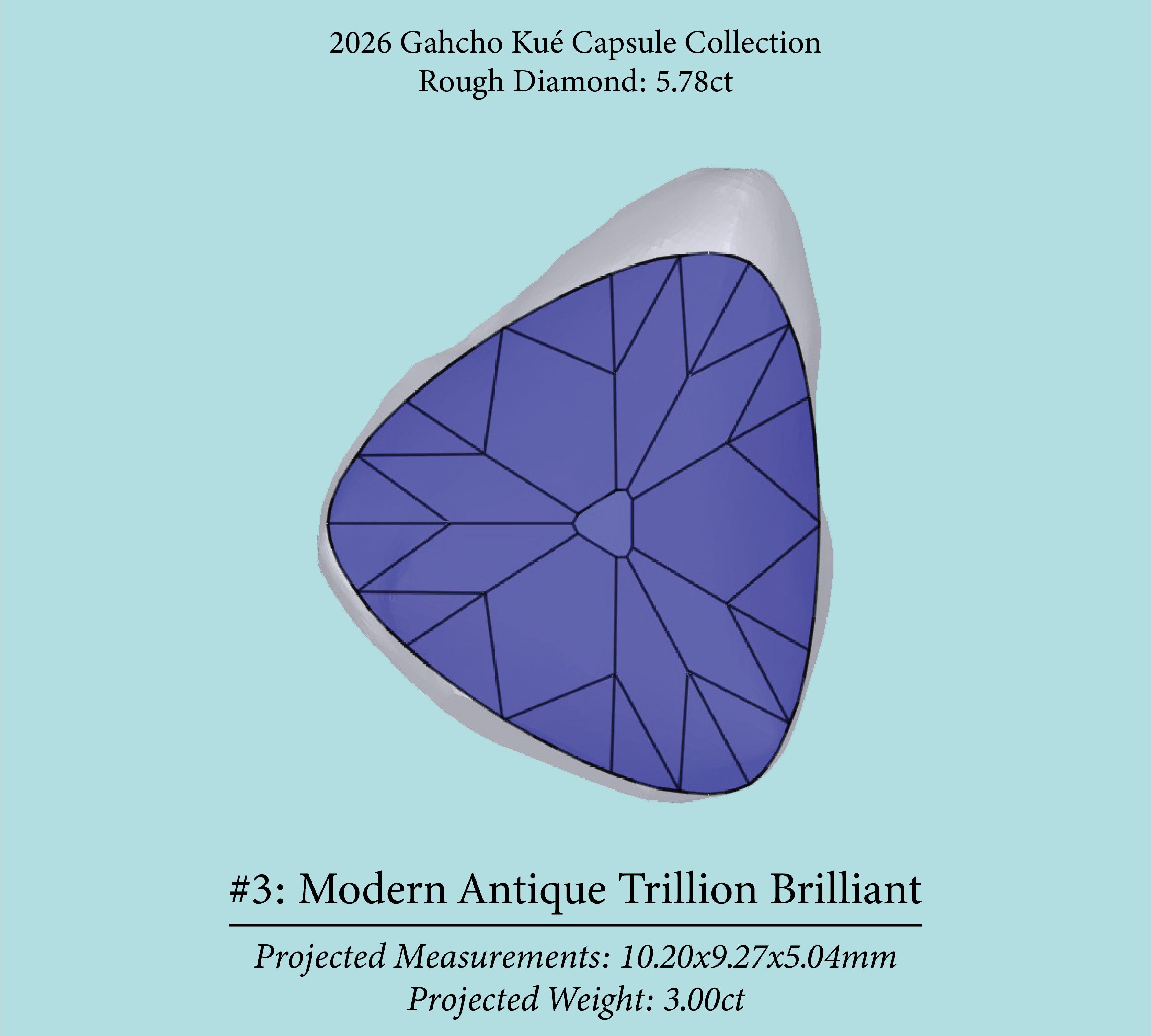5.78ct VS2 C2 Pre-Cut Canadian Champagne Diamond 27941