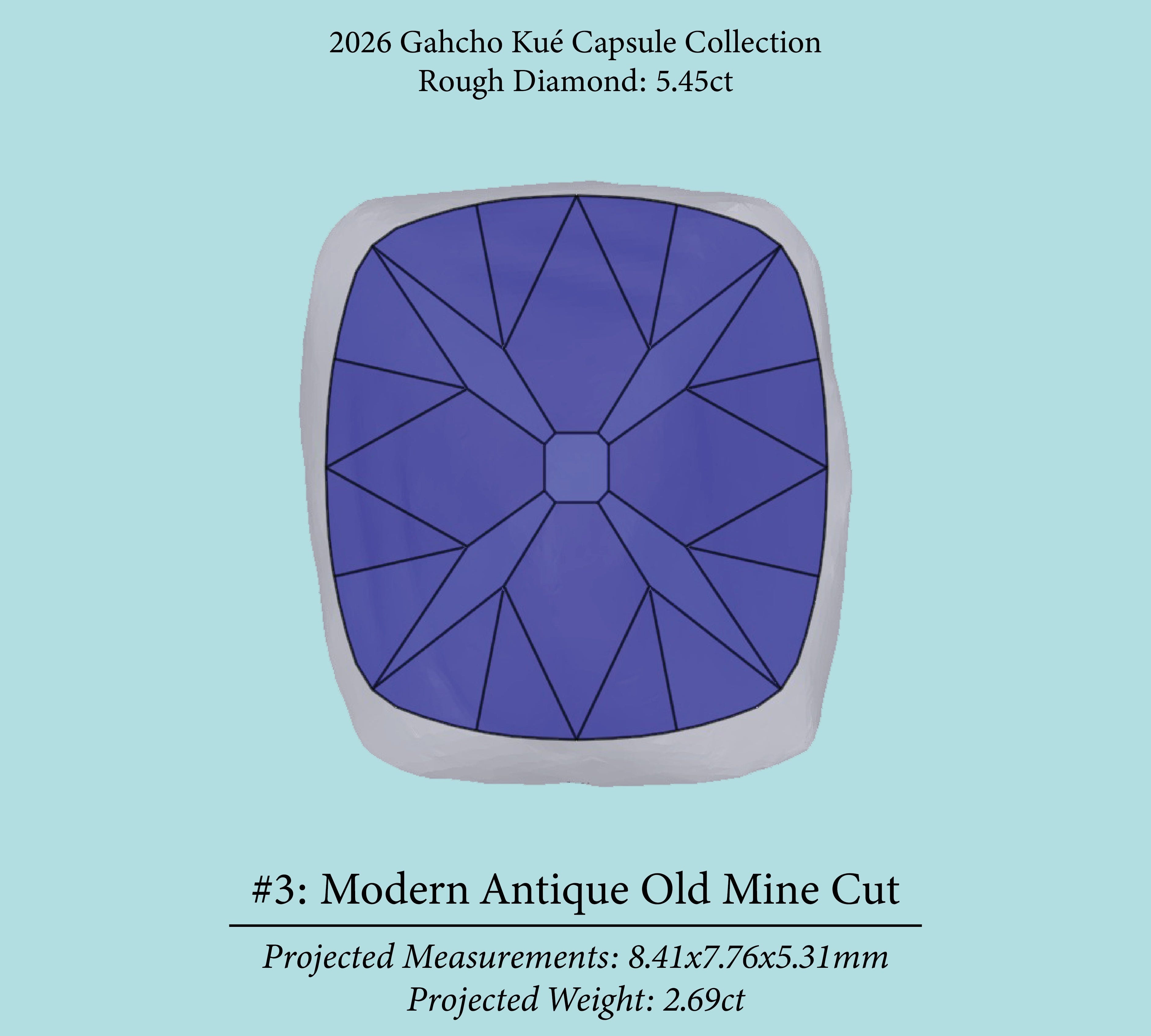 5.45ct VVS2 C2 Pre-Cut Canadian Champagne Diamond 27942