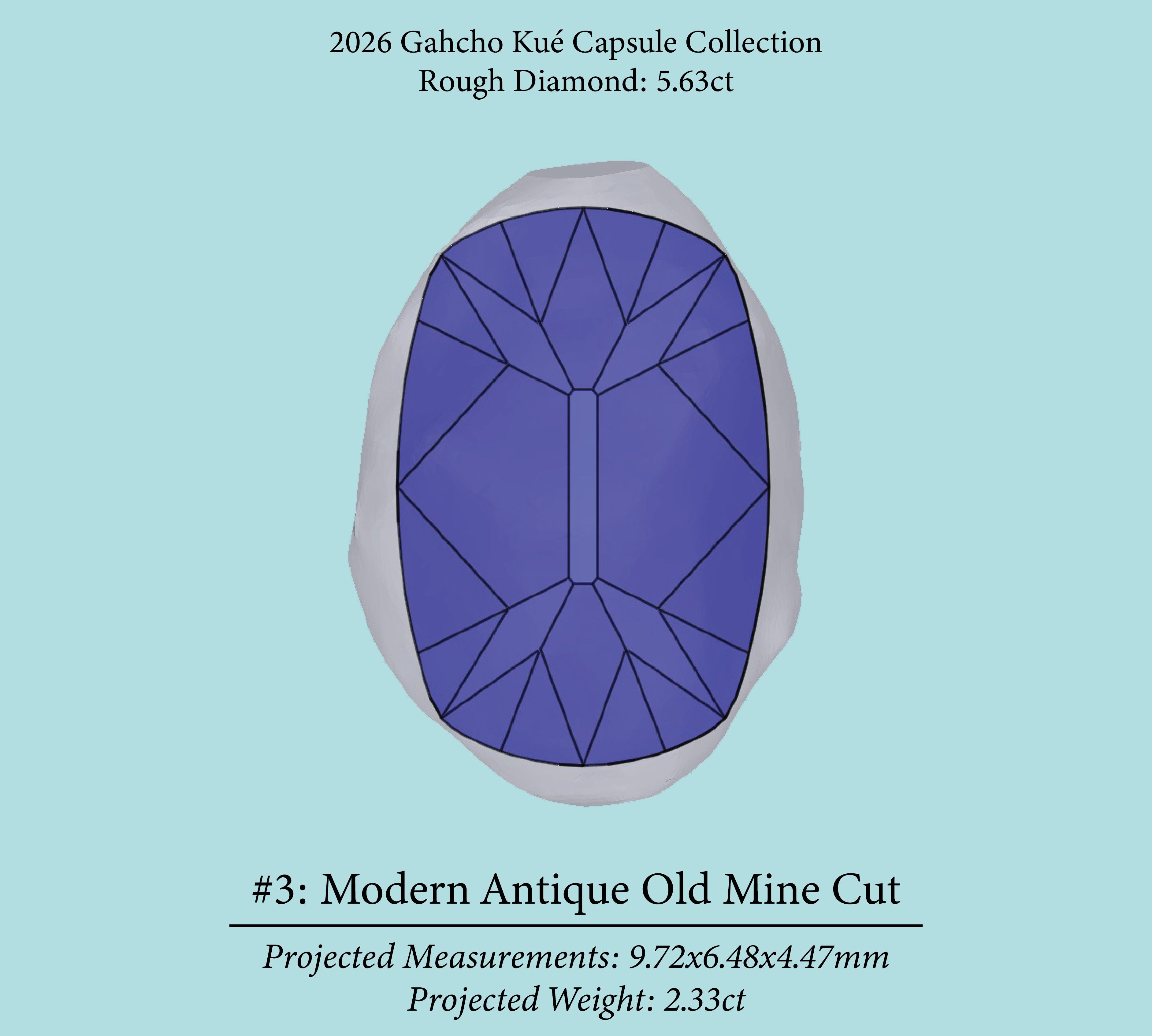 5.63ct VVS2 C2 Pre-Cut Canadian Champagne Diamond 27943