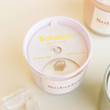 SOLSTICE CRYSTAL CANDLE | PERIWINKLE