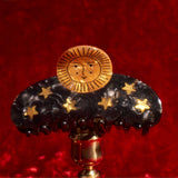 SUN AND STARS CLAW | CELESTIAL ASTROLOGY HAIR CLIP