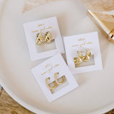 JaxKelly - Gold Hoop - Wide - Gold Earrings