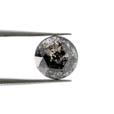 1.06ct | Salt & Pepper Round Shape Rose Cut Lab Diamond