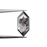 2.27ct | Salt & Pepper Hexagon Shape Step Cut Lab Diamond