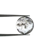 1.11ct | Salt & Pepper Round Shape Rose Cut Lab Diamond