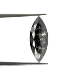1.16ct | Salt & Pepper Marquise Shape Rose Cut Lab Diamond