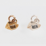 CRYSTAL NUGGET CHARM | 14K GOLD