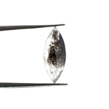 1.01ct | Salt & Pepper Marquise Shape Rose Cut Lab Diamond