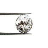 1.99ct | Salt & Pepper Oval Shape Rose Cut Lab Diamond