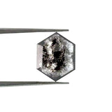 1.17ct | Salt & Pepper Hexagon Shape Step Cut Lab Diamond