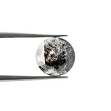 1.24ct | Salt & Pepper Round Shape Rose Cut Lab Diamond