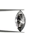 1.87ct | Salt & Pepper Marquise Shape Rose Cut Lab Diamond