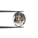 1.51ct | Salt & Pepper Oval Shape Rose Cut Lab Diamond