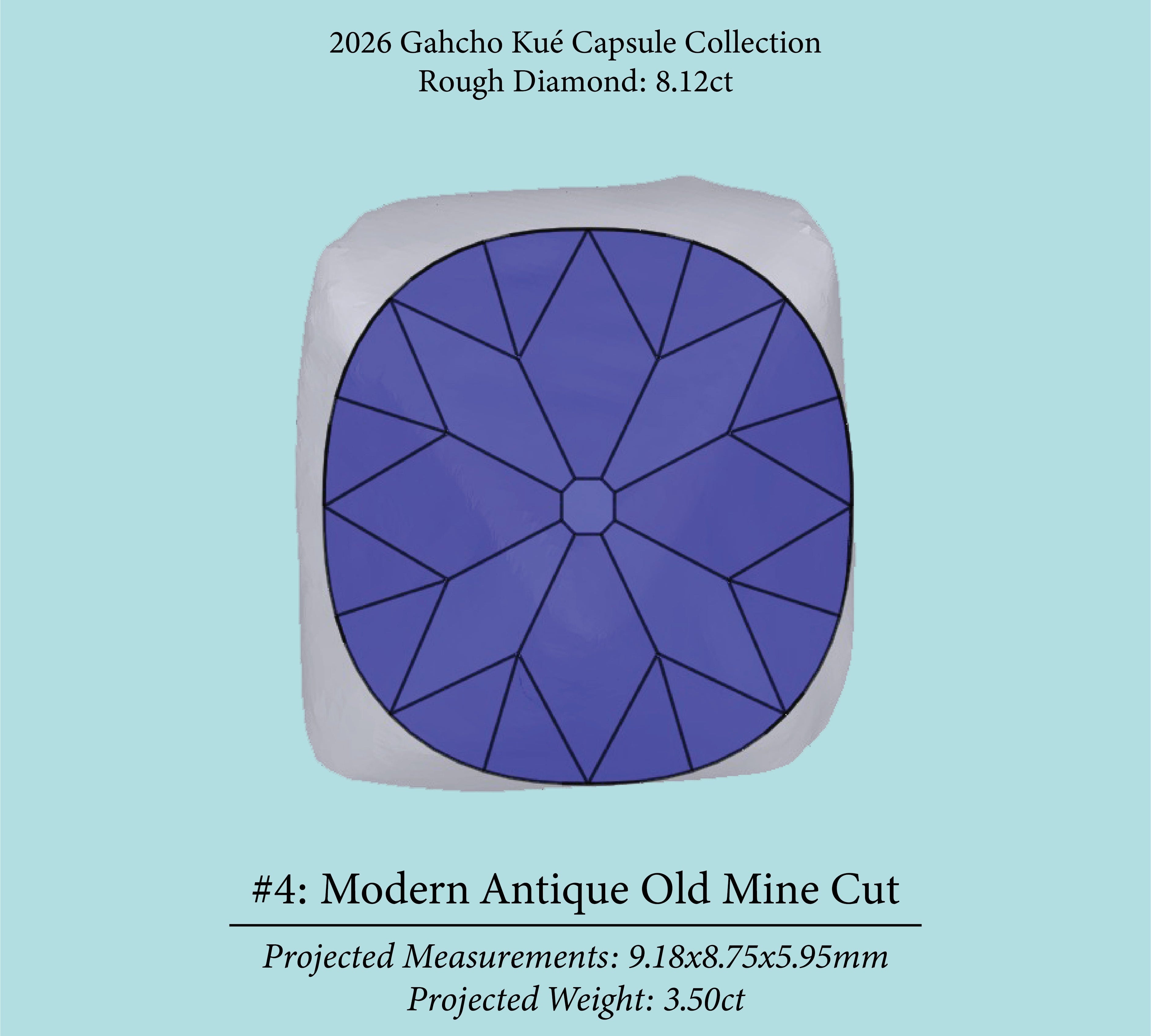 8.12ct VVS2 C4 Pre-Cut Canadian Champagne Diamond 27934