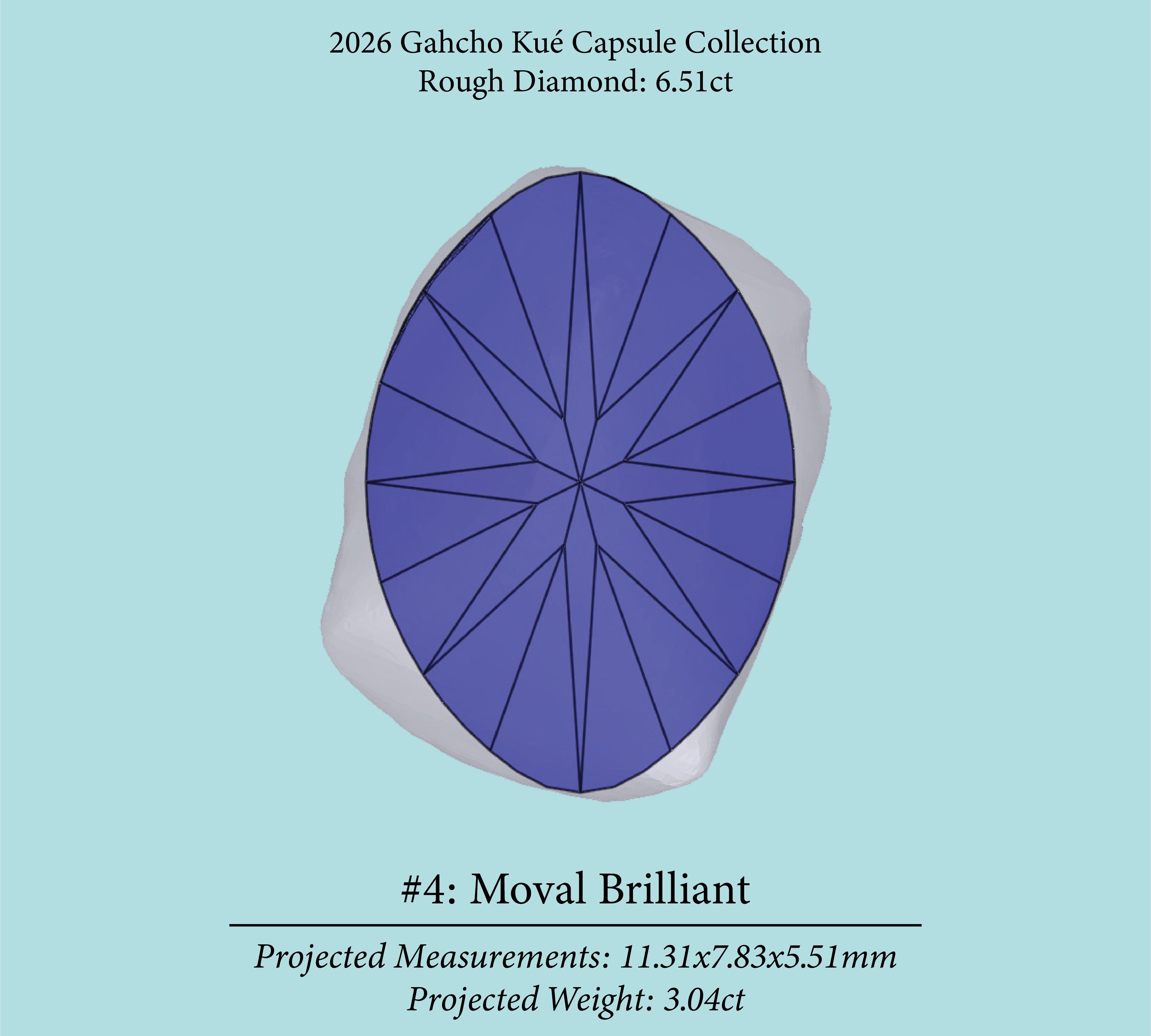 6.51ct VVS2 K Pre-Cut Canadian Champagne Diamond 27937