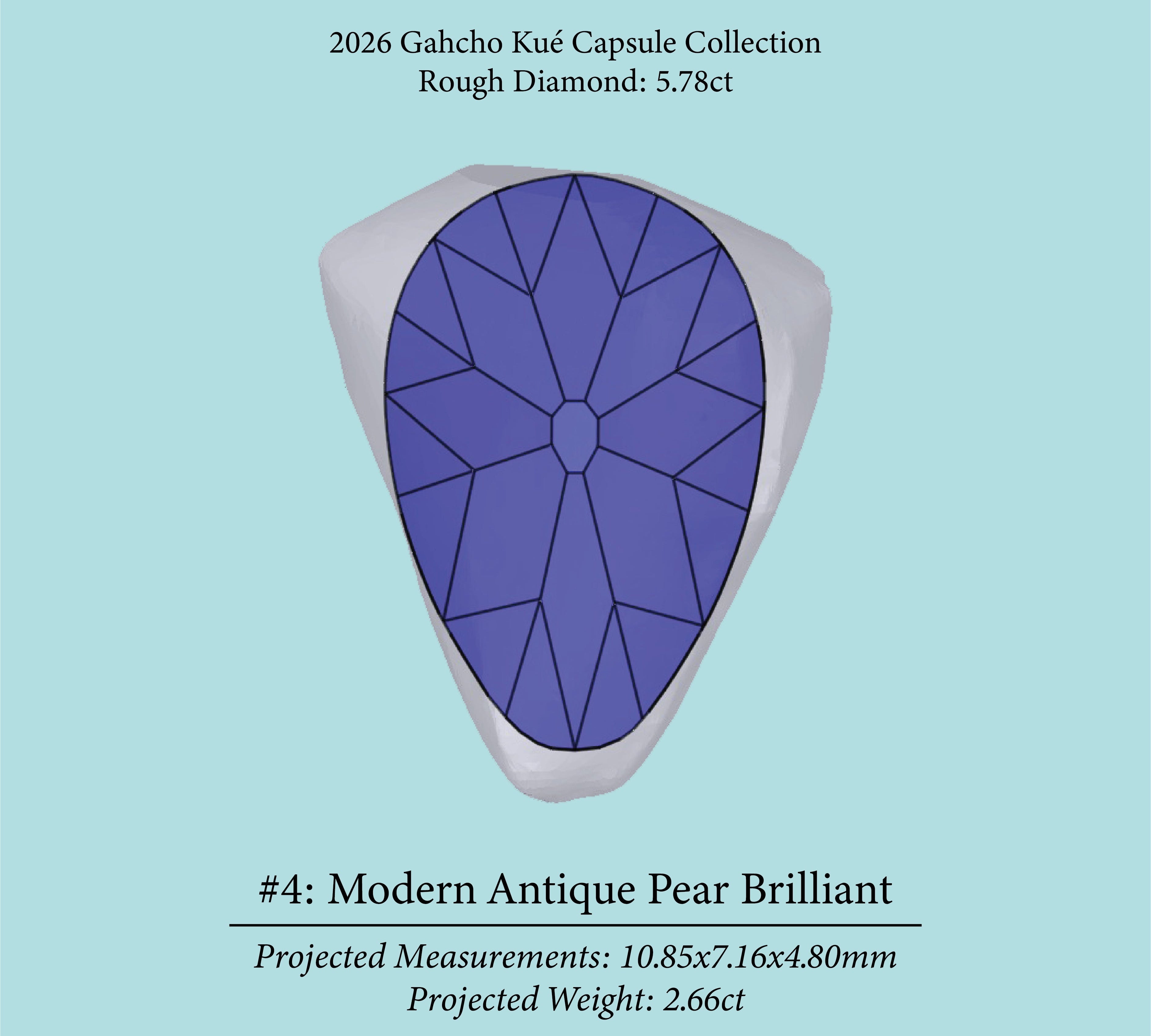 5.78ct VS2 C2 Pre-Cut Canadian Champagne Diamond 27941