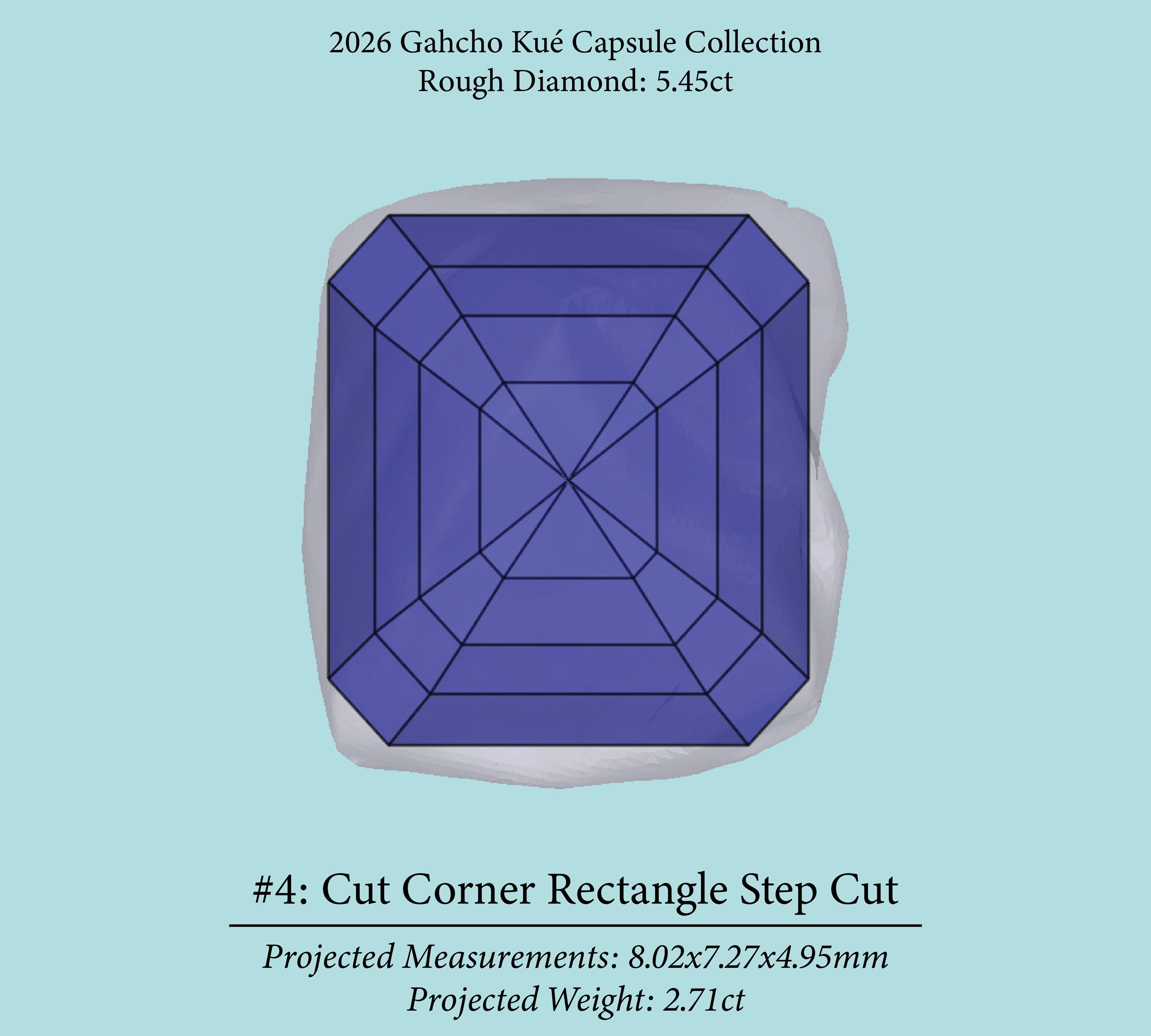 5.45ct VVS2 C2 Pre-Cut Canadian Champagne Diamond 27942