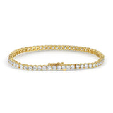 CLASSIC LAB DIAMOND TENNIS BRACELET 14K YELLOW GOLD