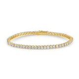 CLASSIC LAB DIAMOND TENNIS BRACELET 14K YELLOW GOLD