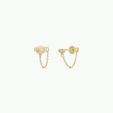 CHAIN HUGGIE STUDS