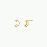 MINIMALIST MOON STUDS