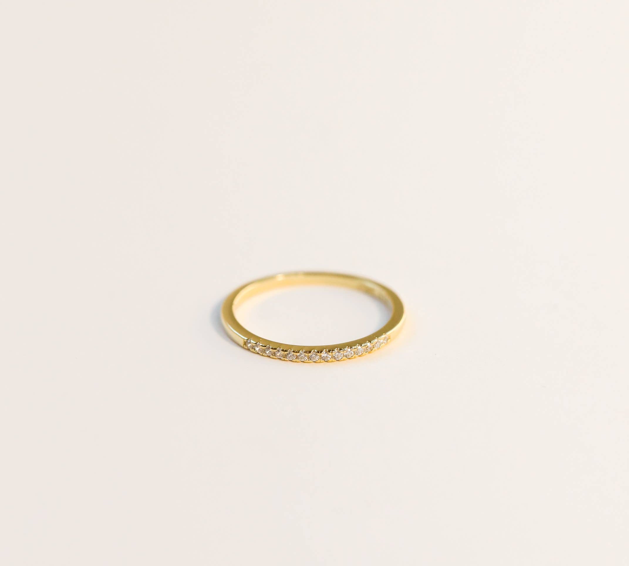 HALF PAVÉ RING
