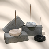 SACRED STONE INCENSE HOLDER | TRAVERTINE