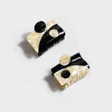 BALANCE CLAW SET | YIN-YANG ACETATE HAIR CLIPS