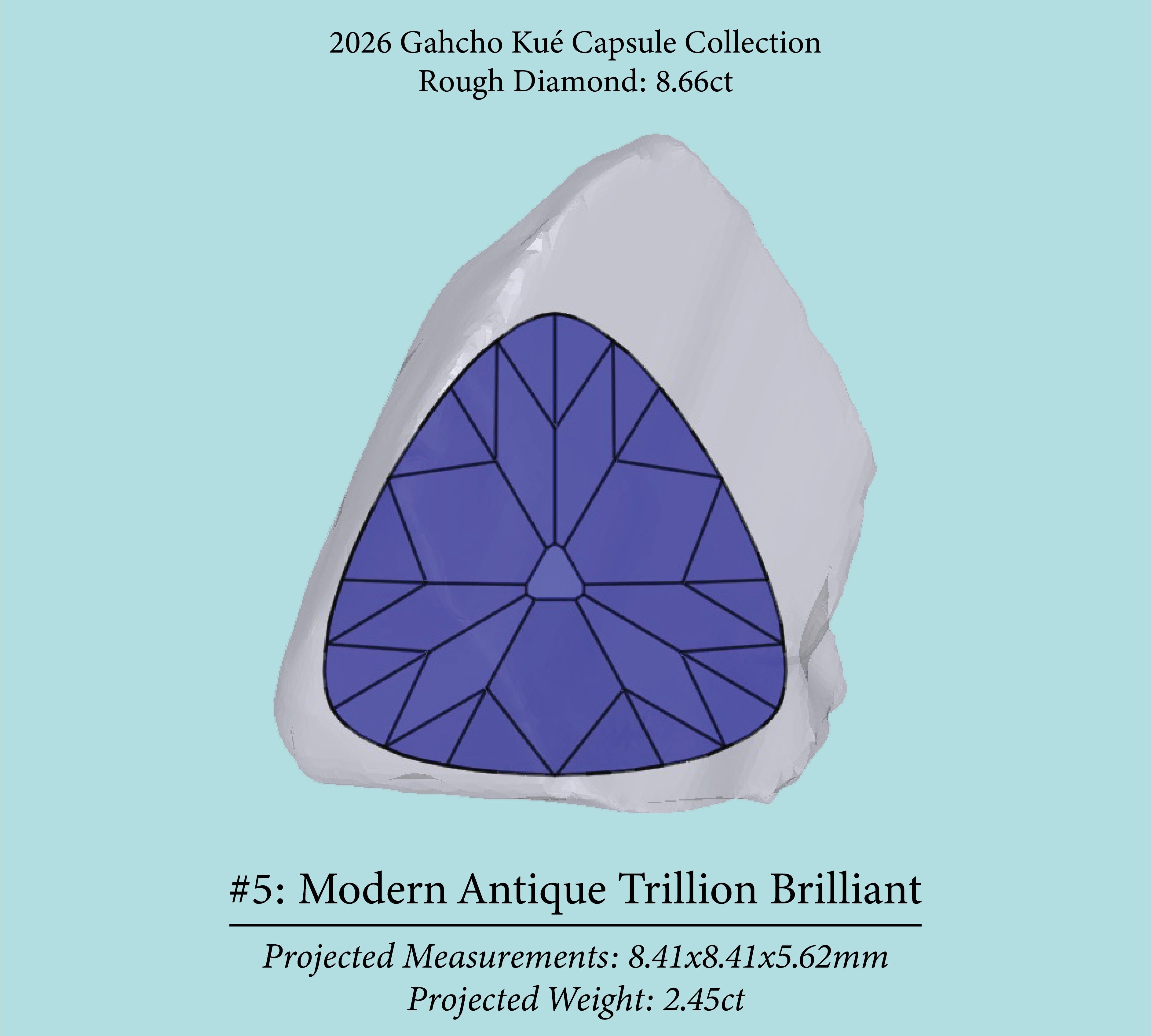 8.66ct VS1 C4 Pre-Cut Canadian Champagne Diamond 27935