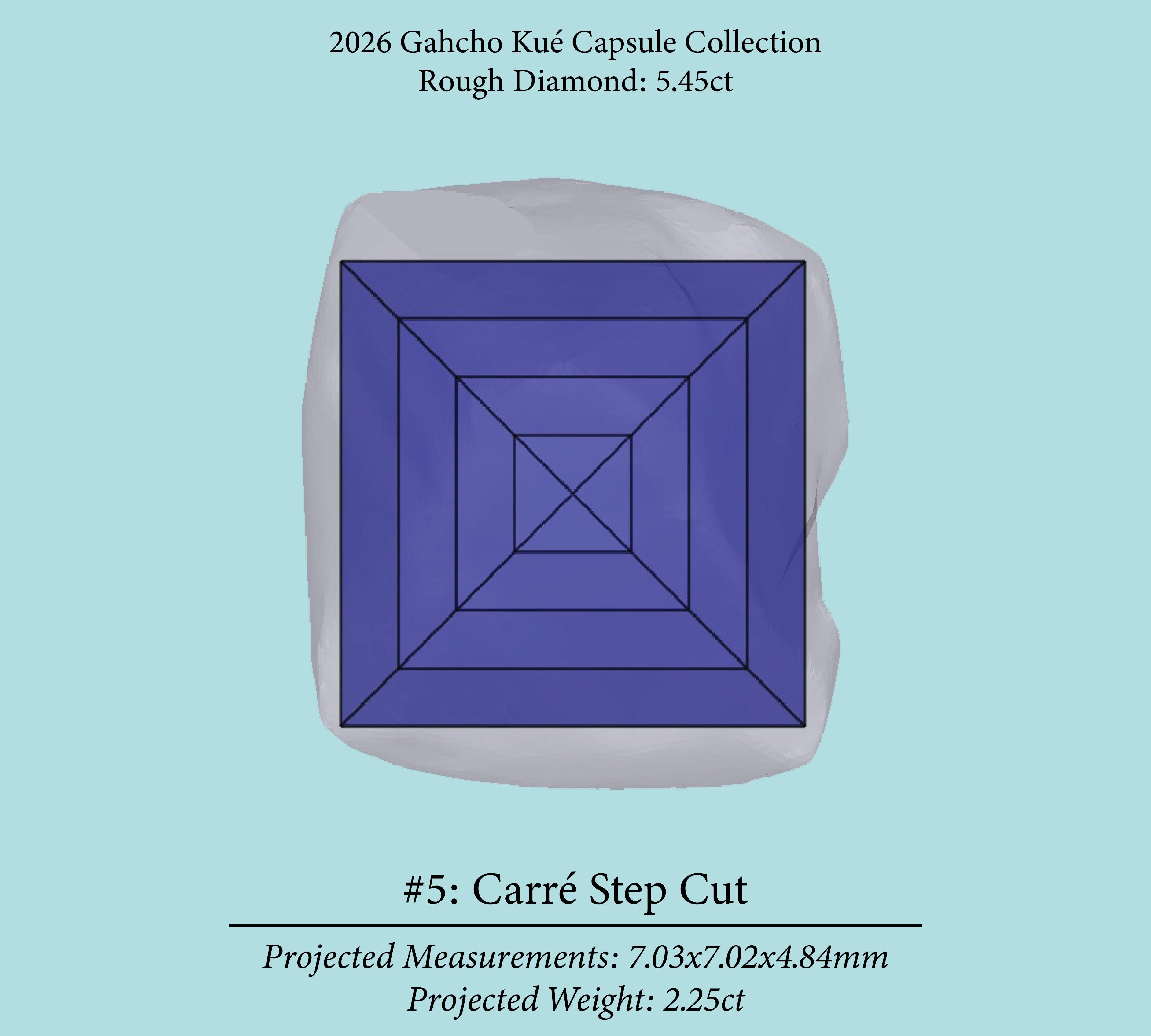 5.45ct VVS2 C2 Pre-Cut Canadian Champagne Diamond 27942