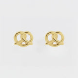 PHILLY PRETZEL STUDS | 14K