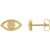 EVIL EYE STUDS | 14K