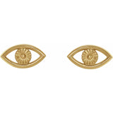 EVIL EYE STUDS | 14K