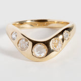 ROSE CUT DIAMOND CURVED BAND