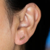 BEADED STUDS | 14K