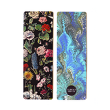 GARDEN FLOWERS | DOUBLE SIDED BOOKMARK WITH VINTAGE MARBLING
