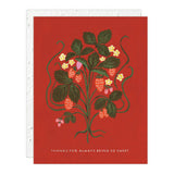 SWEET STRAWBERRY | THANK YOU CARD | SEEDLINGS PLANTABLE ENVELOPE