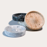 SACRED STONE INCENSE HOLDER | TRAVERTINE