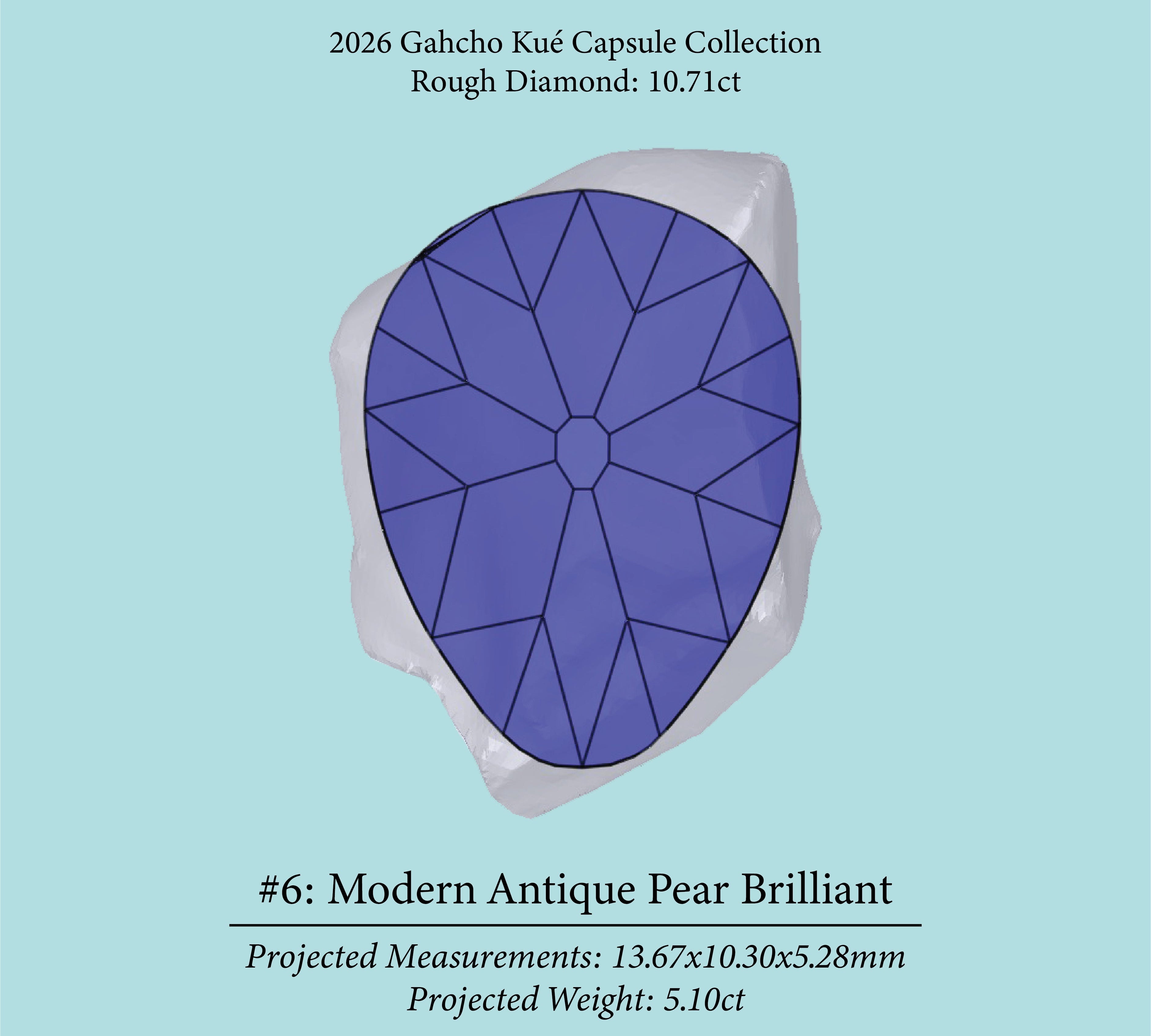 10.71ct VS1 C1 Pre-Cut Canadian Champagne Diamond 27933