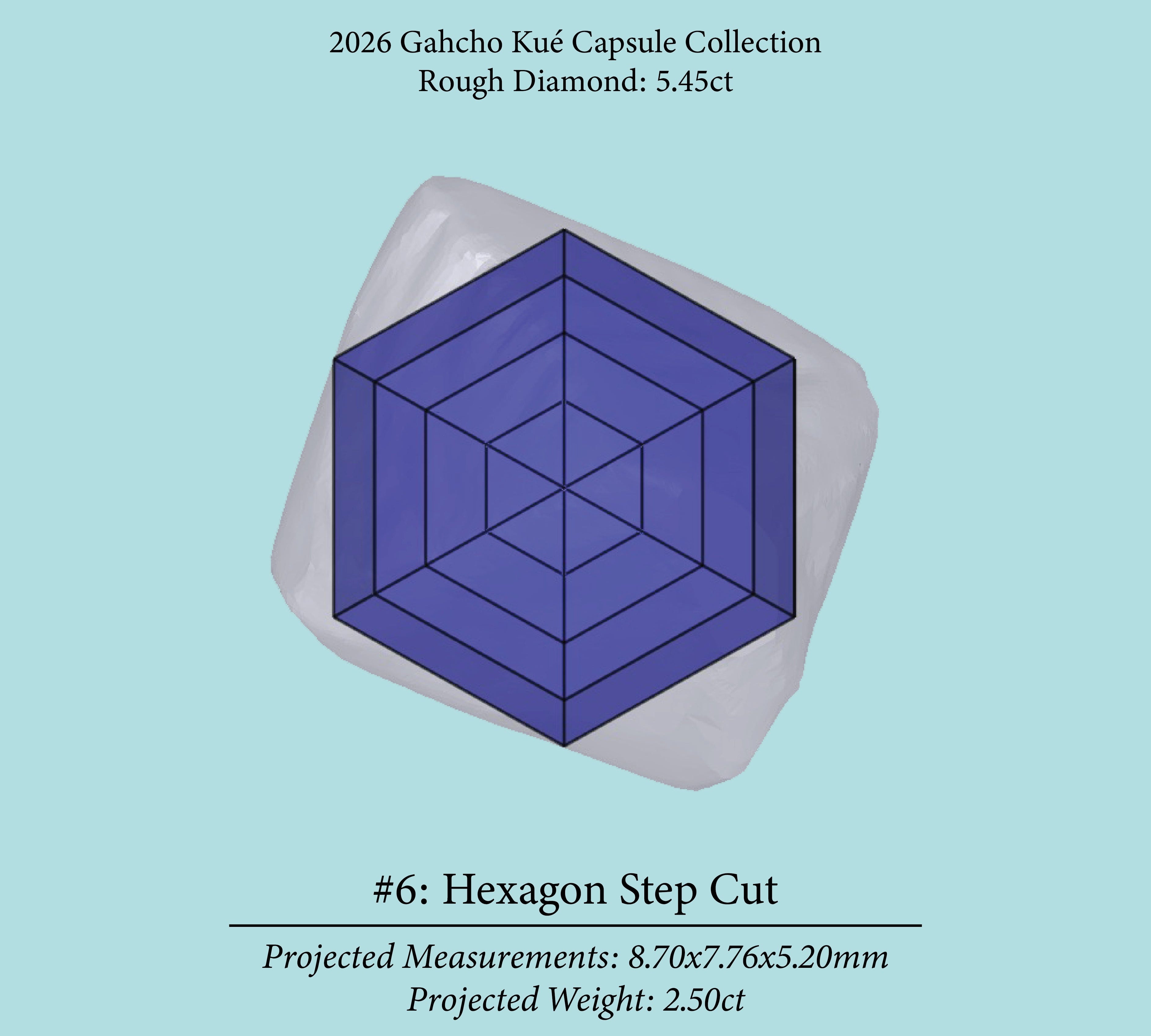 5.45ct VVS2 C2 Pre-Cut Canadian Champagne Diamond 27942