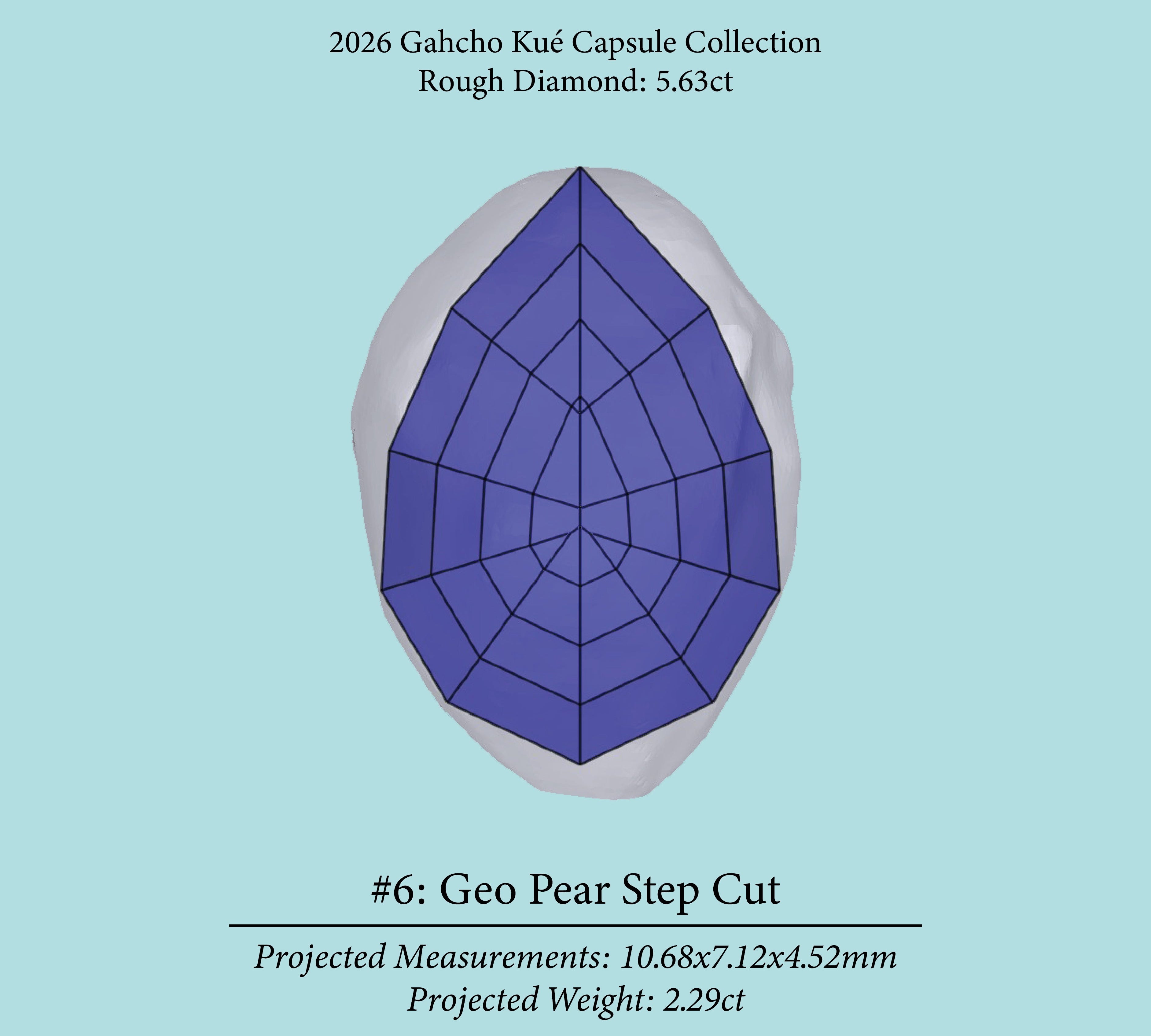 5.63ct VVS2 C2 Pre-Cut Canadian Champagne Diamond 27943